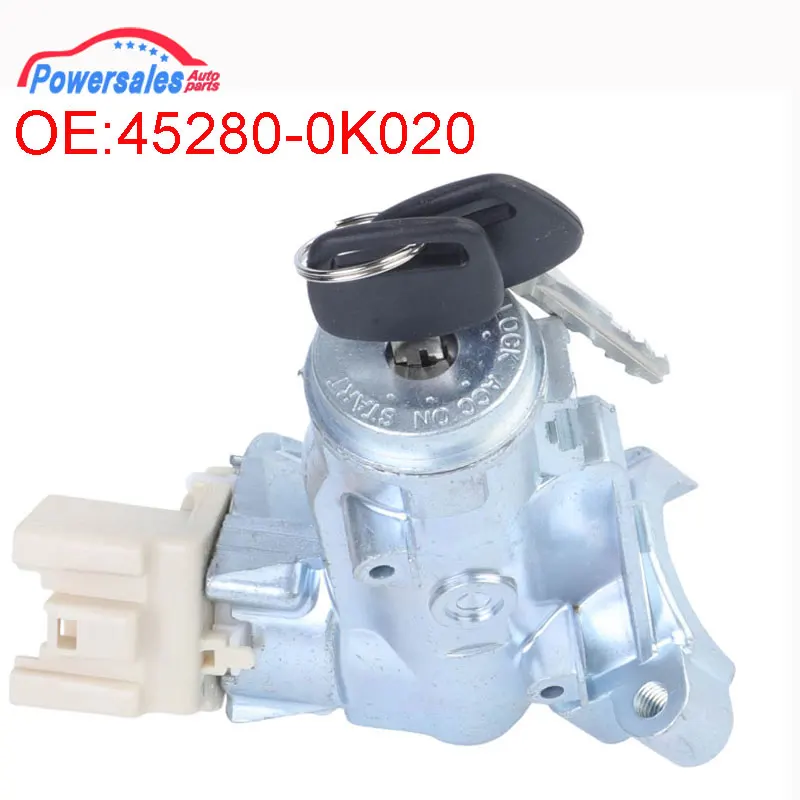 Cilindro de barril de bloqueo de interruptor de encendido con llave para Toyota Innova Hilux Vigo, 2006-2009, 45280-0K020, 452800K020, nuevo