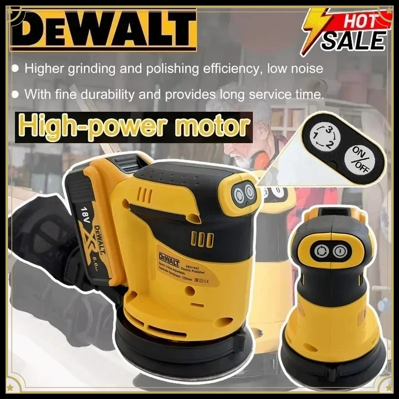 

Беспроводная эксцентриковая шлифовальная машина DEWALT 20В/18В, литий-ионная, без аккумулятора и зарядного устройства, для шлифовки, полировки и отделки мебели
