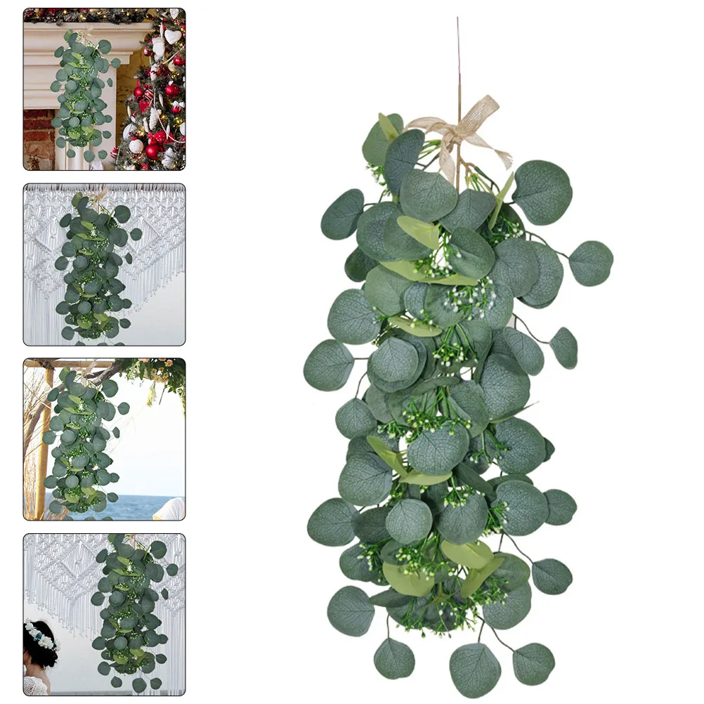 

Simulation Eucalyptus Leaves Decor Artificial Plant Home Garden Wedding Decoration Hanging nament Realistic Texture Long Lasting