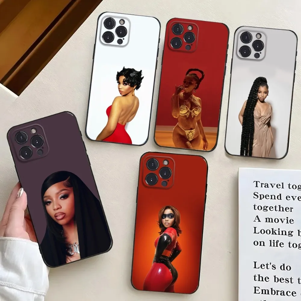 Hot Chloe B-Bailey Phone Case For iPhone 16,15,14,13,12,11,Pro,X,XS,Max,XR,Plus,Mini Black Silicone Soft case