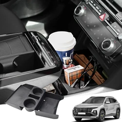 Center Console Lower Tray For 2025 Hyundai Tucson Limited Floor Center Console Lower Organizer ABS Accessories Car Storage Box