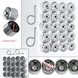 1 Set 17mm Chrome Wheel Lock Nut Aluminum Alloy Wheel Hub Find Nut Big Bolt Cover Suitable For Volkswagen/Golf/Passat/Polo Cover