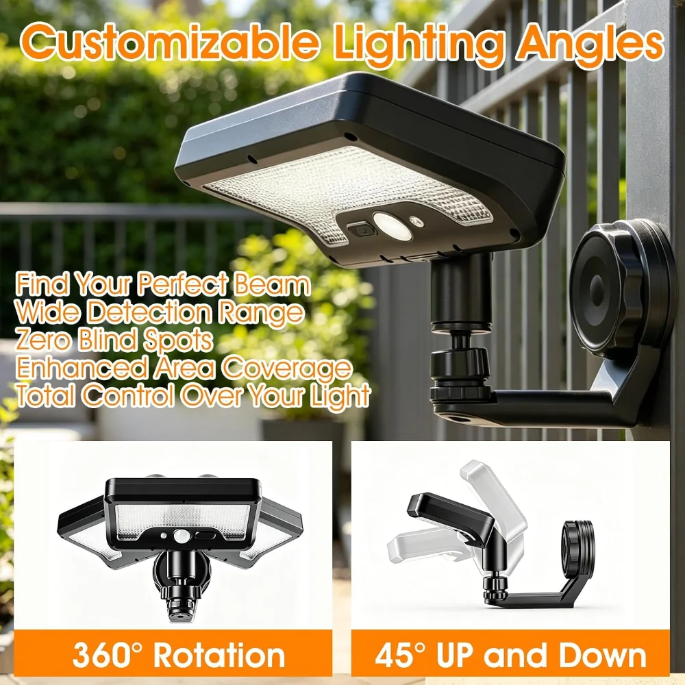 Multifunctional Magnetic Solar Light  Human Body Induction Outdoor Waterproof Garden Light Portable Emergency Lighting