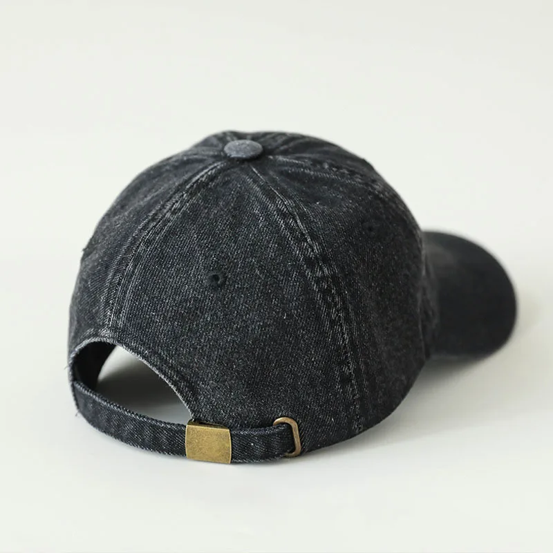 2026 Trending Retro Washed Denim Baseball Cap - Vintage Unisex Dad Hat for Men & Women, Adjustable Hipster Streetwear Snapback