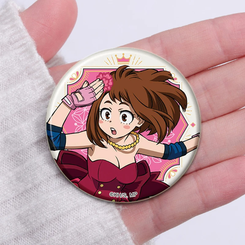 32/44/58mm accessori moda Anime My Hero Academia spilla spilla smaltata distintivo Cosplay cartone animato per regali decorazione zaino