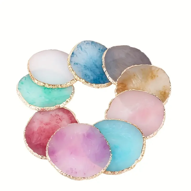 Irregular Circular Nail Color Palette Nail Design Tool Marble Pattern Circular Color Palette Fake Nail Resin Display Board