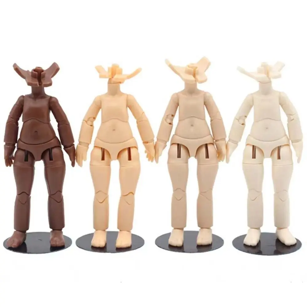 

Girls Gift Multi Joints Ob11 Doll Body Dress Up Replacement DOD Body Movable Multi-skinned Doll Model Toy 1/12