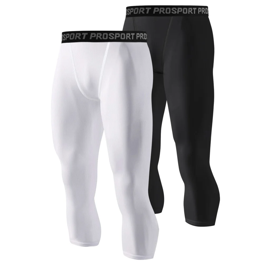 

Running Sports Men Compression Tight Leggings Male Workout Bottoms Trousers Jogging Dry Yoga Pants Quick Fitness Training