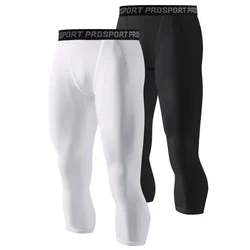 Running Sports Men Compression Tight Leggings Male Workout Bottoms Trousers Jogging Dry Yoga Pants Quick Fitness Training