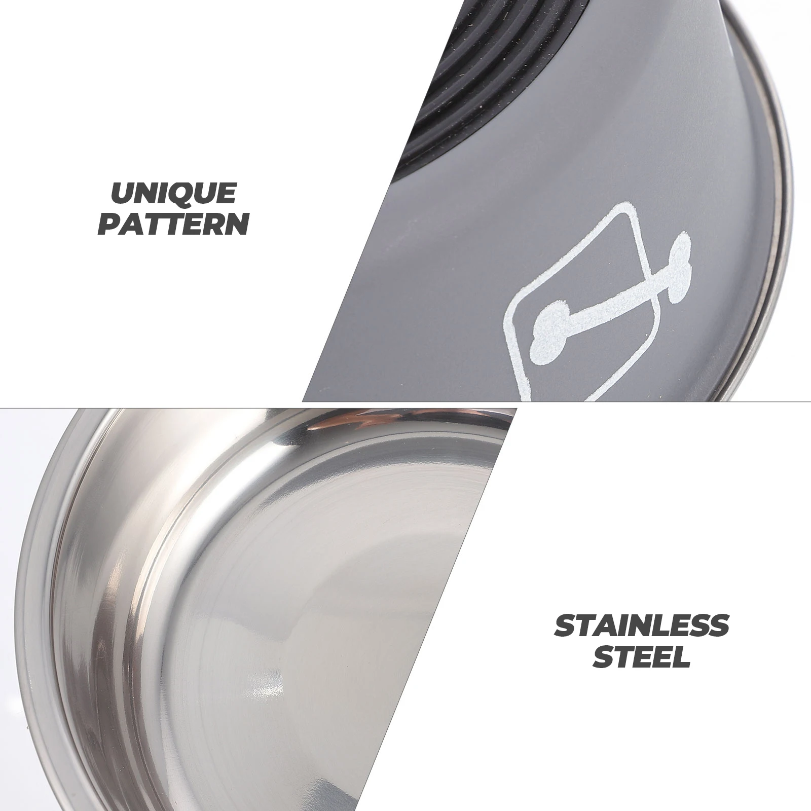 

1pc Stainless Steel Printed Pet Bowl Bright Design Slow Feeding Cat Dog Food Water Dish Kitten Puppy Bowl Household Pet Feeder