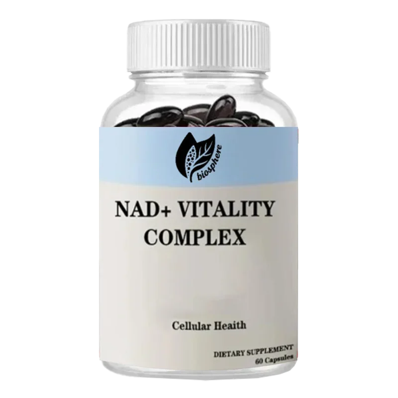 Vitality Complex with Nicotinamide Nucleoside (NR) TMG Methylation Support Cellular Health Aging 60 Capsules per Bottle