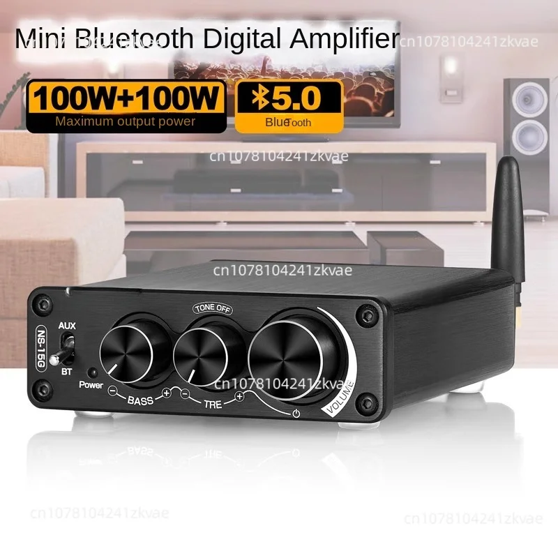 200W bluetooth 5.0 home digital amplifier HiFi stereo power amplifier TPA3116 high and low tones