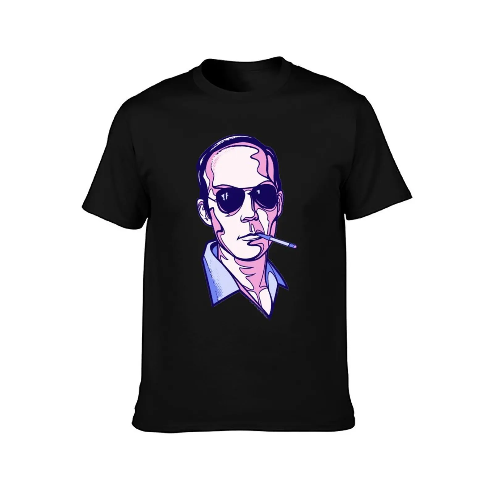 Hunter S. Thompson violet T-Shirt Casual Everyday Short Sleeve T-Shirt