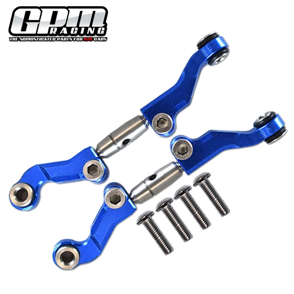 

GPM для LOSI 1/18 Mini-T 2.0 2WD Stadium Truck LOS01019 LOS1056 LOS01015 Металлическая регулируемая передняя рулевая тяга Тяга LOS 214013