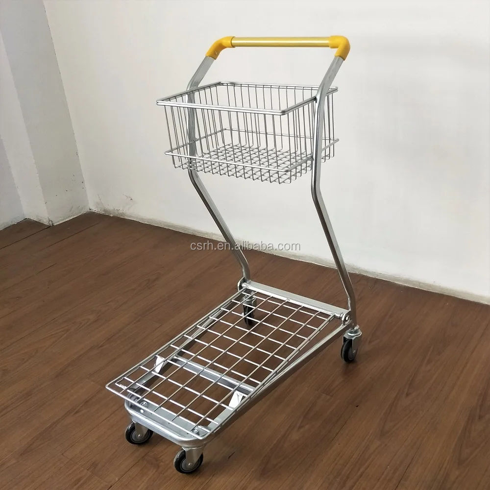 720*440*970 مللي متر RH-SDB06 متجر الفاكهة عربة التسوق ذات الطبقات المزدوجة #2