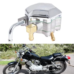 Motorcycle Fuel Pump Assembly Engine Gasoline Fuel Pump for YAMAHA XV250 XV125 Virago Route 66 1988-2014 Aluminium Alloy