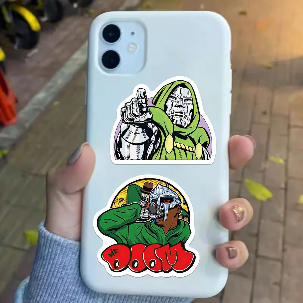 10/50 قطعة الهيب هوب مغني الراب Mf الموت ملصقات المغني الكتابة على الجدران Skateboard بها بنفسك سكيت الهاتف الأمتعة المحمول الغيتار s الشارات لمحبي الاطفال #6