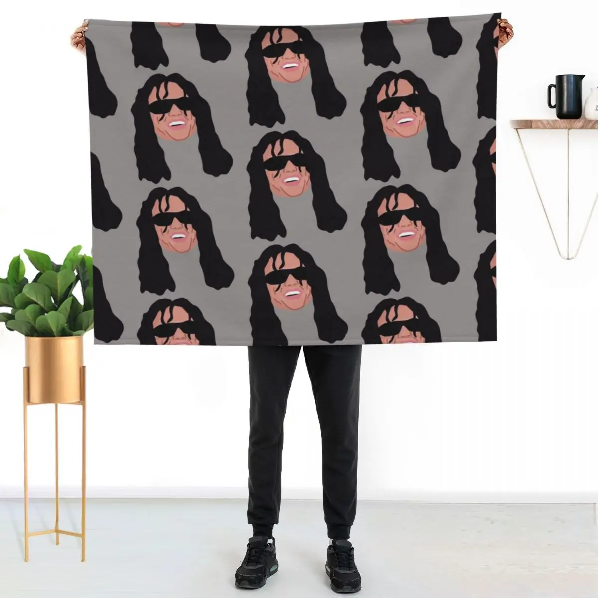 

Tommy Wiseau Throw Blanket Luxurious Soft Blanket Holiday Gift for Family