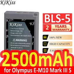 2500mAh KiKiss Wydajna bateria BLS-5 BLS5 do Olympus E-M10 Mark III IV II PEN S OM-D EM10 E-M5