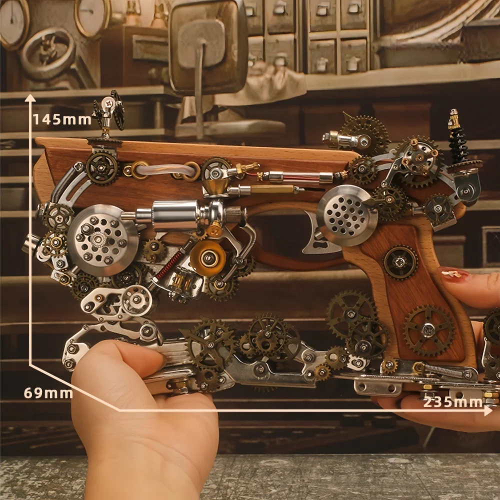 760PCS Archimede balestra a vapore puzzle 3D modello di assemblaggio in metallo giocattolo alla moda figurine puzzle creativo regalo di blocchi di costruzione