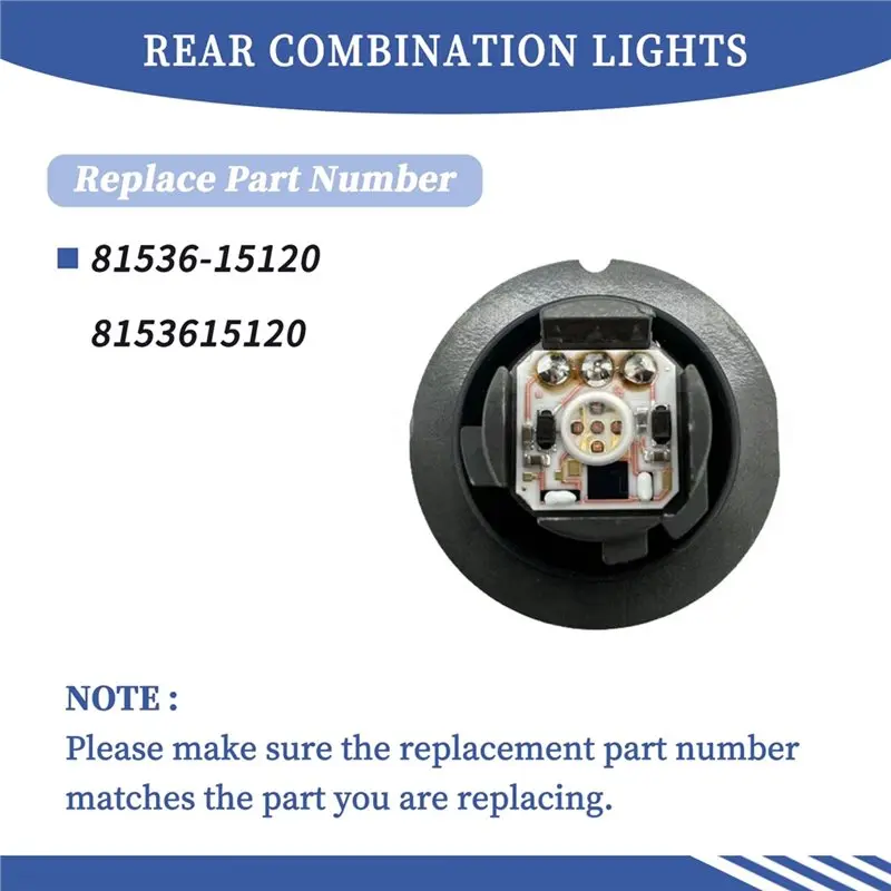 Reliable-For Toyota Hilux 2016- 2023 LR4B Rear LED Brake Tail Light Bulb Light Source Module 81536-15120