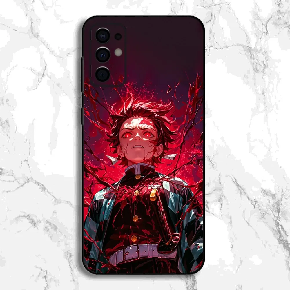 D-Demon Slayer Anime Phone Case For Samsung S24,S21,S22,S23,S30,Ultra,S20,Plus,Fe,Lite,Note,10,9,5G Black Soft Cover