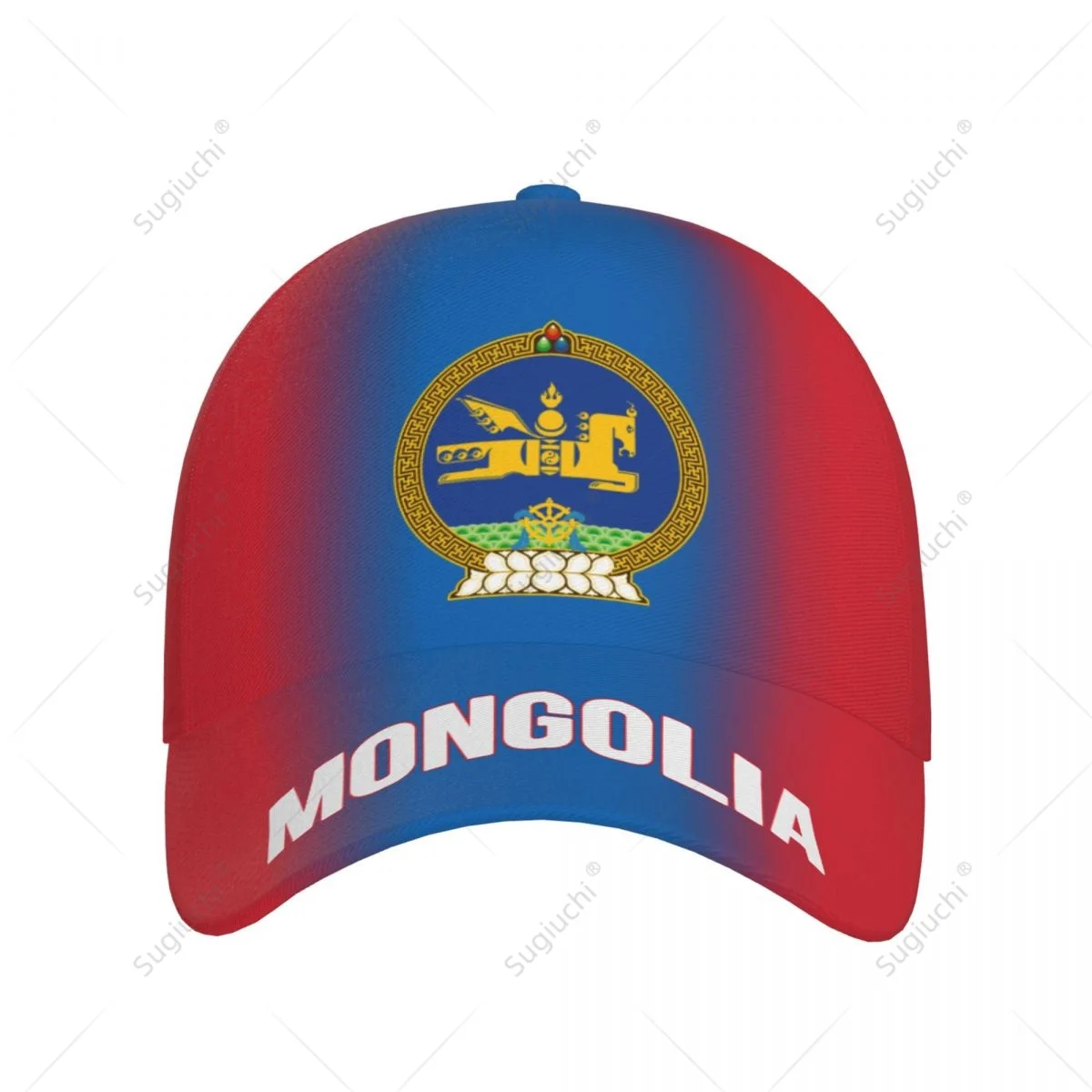 Unisex Baseball Cap Hat Mongolia Flag Gradient Color 3D Printing for Tennis Outdoor Bike Bicycle Golf Baseball Sports Fans