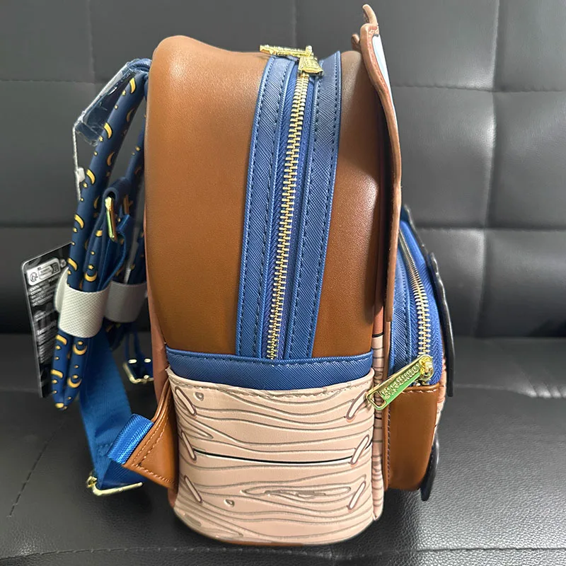 Mochila con estampado Loungefly de Disney Stitch Sleep, bonita mochila periférica de anime, bolsa de ocio para niños, novedad de 2025