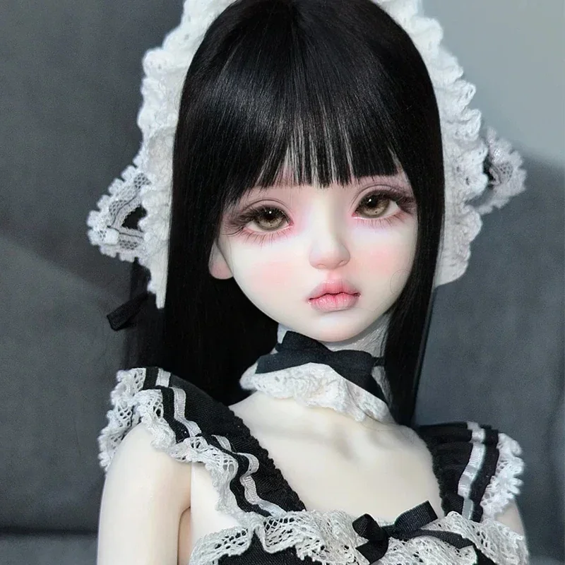 새로운 sd bjd 인형 1/4 aikou 사랑스러운 소녀 세트, 메이크업 고품질 관절 이동식 인형, 새로운 장난감, 무료 배송