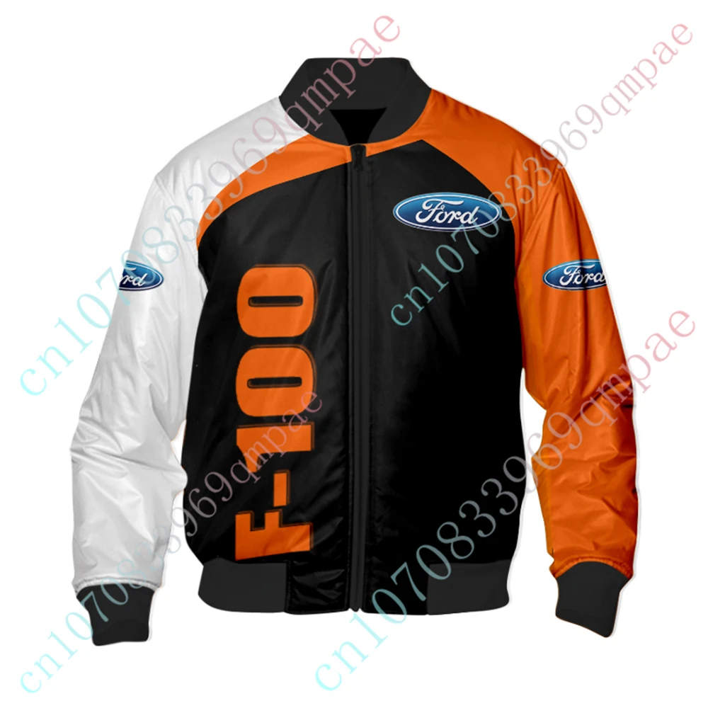 Ford Jackets For Men's Clothing Thick Coats Techwear Baseball Uniform Harajuku Parkas Windbreaker Bomber Jacket Custom Logo