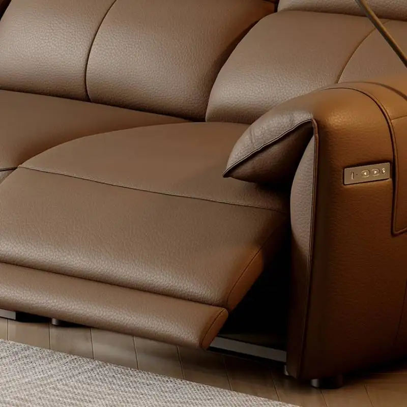Brown Design Electric Recliner Sofas Cheap China Luxury Modern Living Room Sofas Italian Quality Woonkamerbanken Furniture
