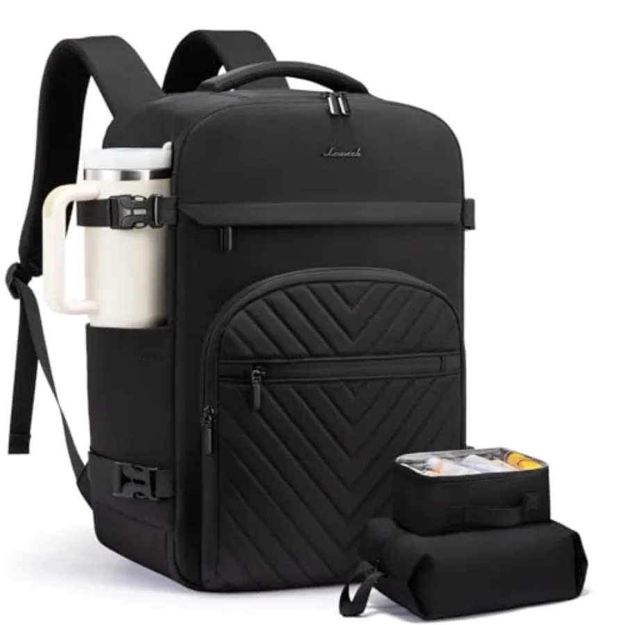 

50L Travel Backpack for Women Men TSA Personal Item Travel Bag Fits 17.3inch Laptop Waterproof Airline Approved Carry On Luggag