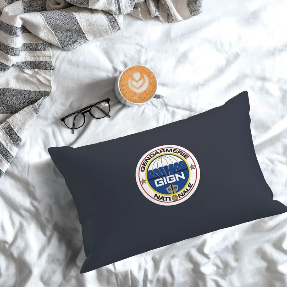 National Gendarmerie Intervention Group - GIGN (France) Rectangle Pillowcase Cushion Cover Bedroom Bed Home Comfort Throw Pillow