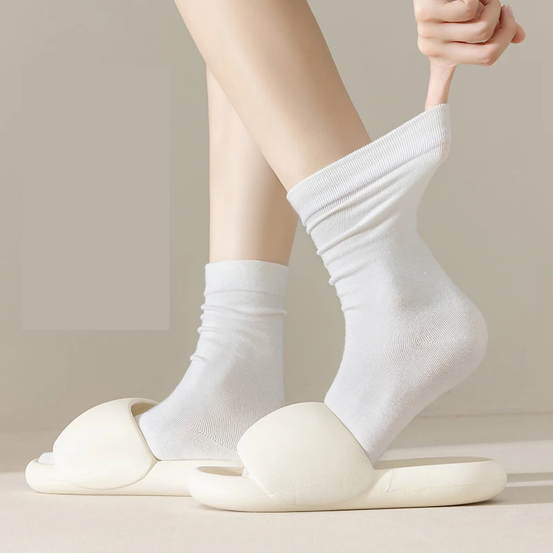 5 أزواج من الجوارب النسائية الصلبة متعددة الاستخدامات وصديقة للبشرة وبسيطة بعد الولادة #3