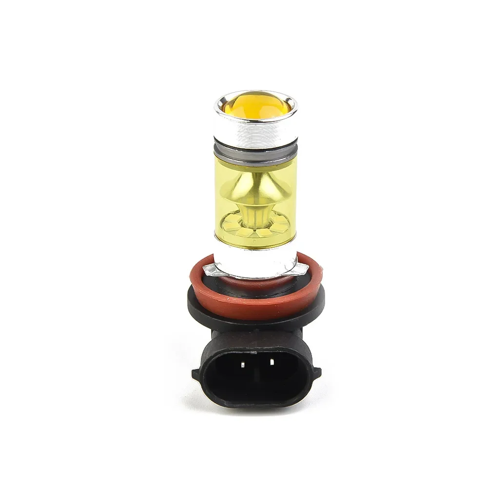 

2pcs High Power H11 H8 Car Fog Lights Lamp 2323 LED Chip Daytime Running Auto Leds Bulbs Car Light Yellow Color Bulbs