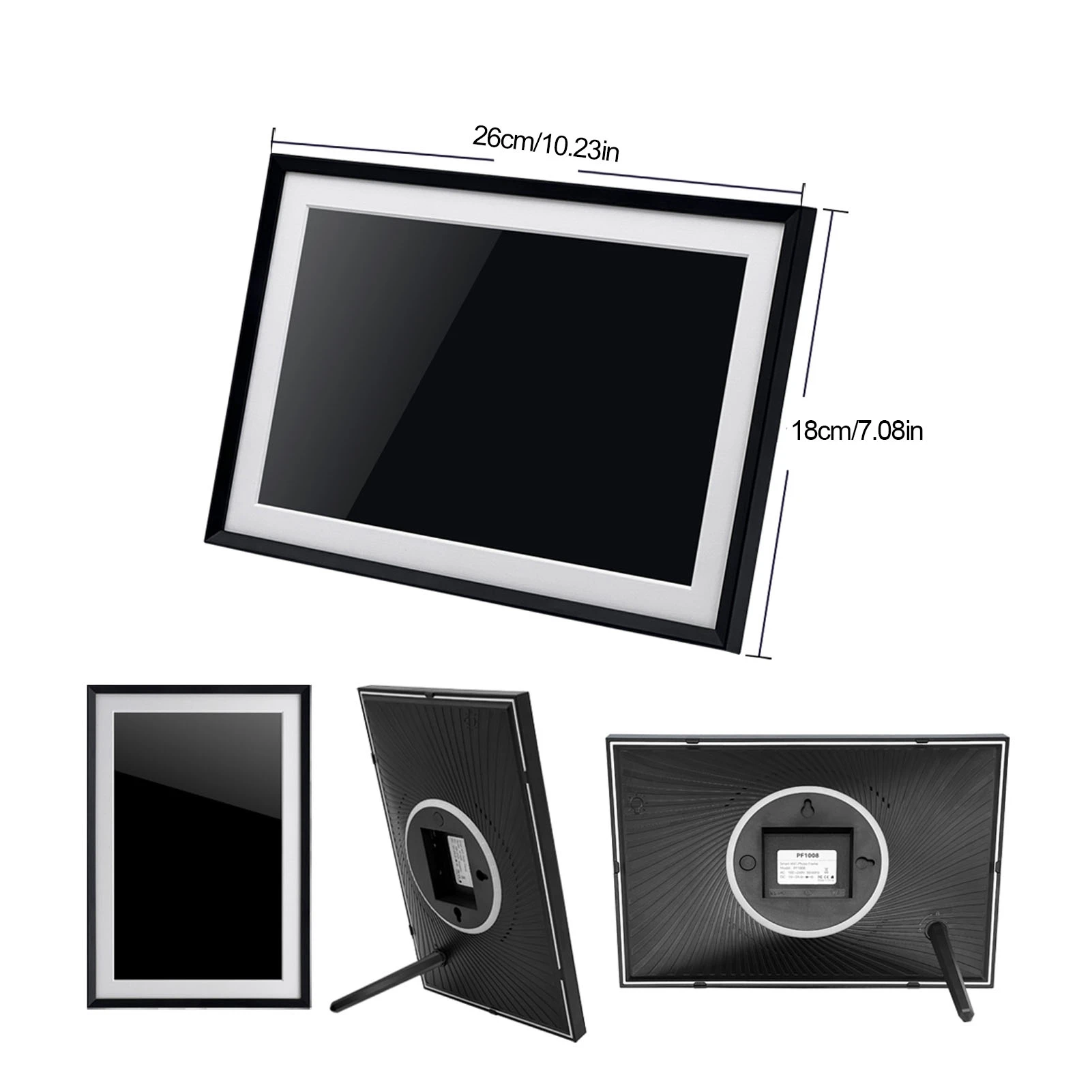 10.1 Inch Digital Picture Frame  HD 1280x800 LED Colorful Lights Wireless Fidelity Digital Picture Frame for Hotel