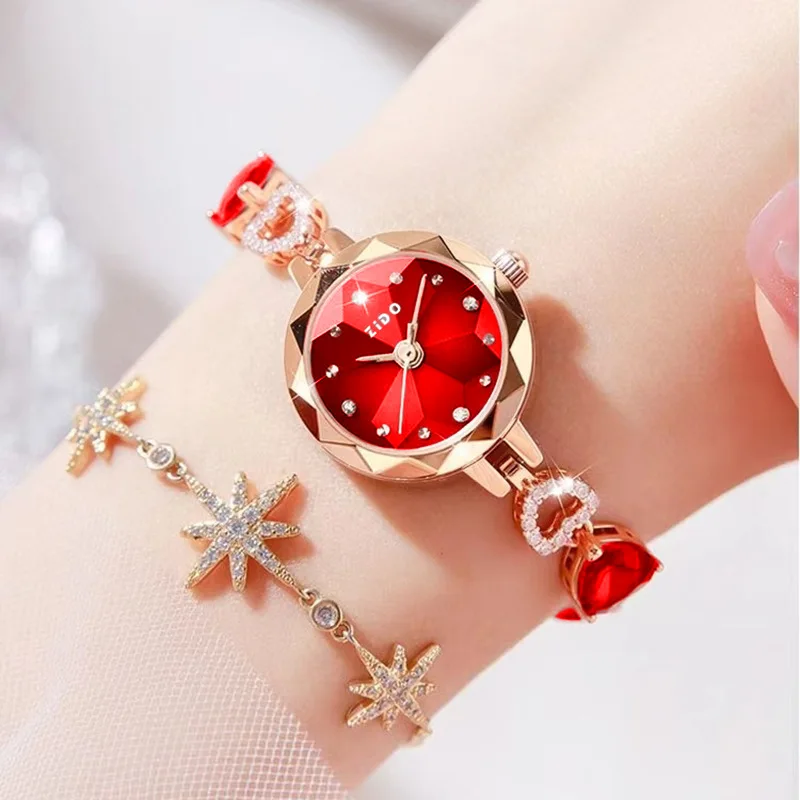 UTHAI femmes montre marque avancée mode lumière luxe cristal incrusté diamant Bracelet étanche femme montres à Quartz horloge