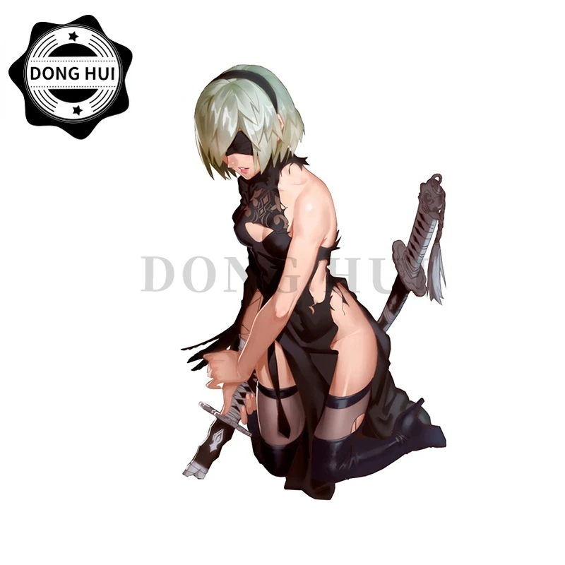 

Nier Automata 2B Broken Car Sticker Mug Guitar Laptop Camper Motocross Skateboard Phone Suitcase Decal