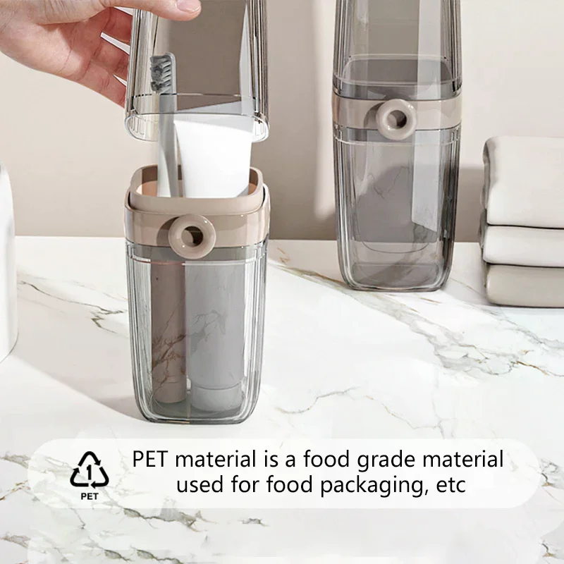 2 قطعة/المجموعة المحمولة فرشاة الأسنان صندوق تخزين البلاستيك علبة الصابون للسفر الحاويات طبق صينية مجموعة أدوات الزينة لوازم السفر