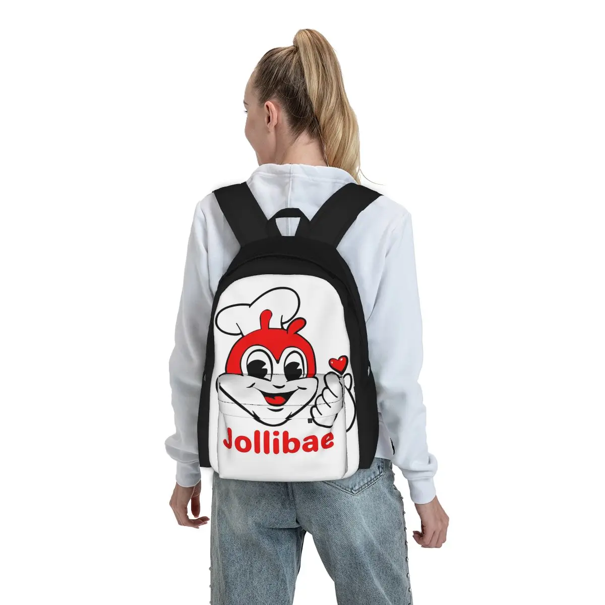 JOLLI BAE 3 JOLLIBEE Mochilas para Meninos e Meninas, Crianças Mochilas Escolares, Cartoon Kids Mochila, Bolsa de Ombro Laptop