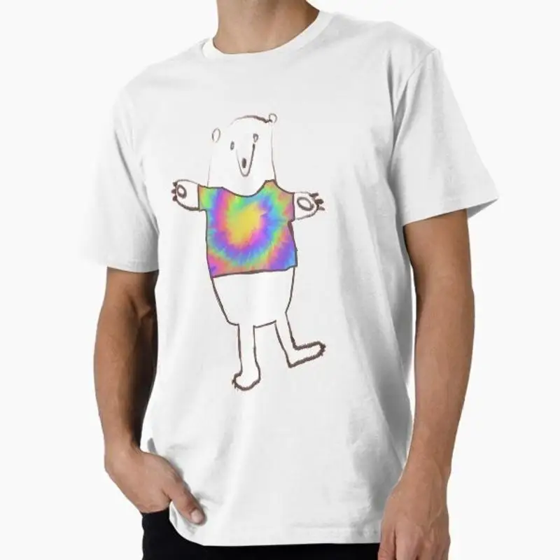 Funny Tie Dye Dancing Bear T Shirt Made USA AUS M 2XL