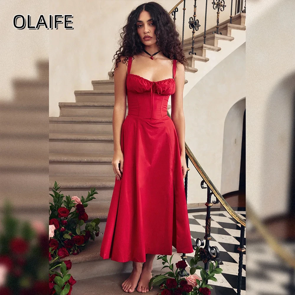 Abiti corti da ritorno a casa in raso A-Line senza spalline senza maniche Lunghezza tè Abiti da festa Abiti da sposa personalizzati