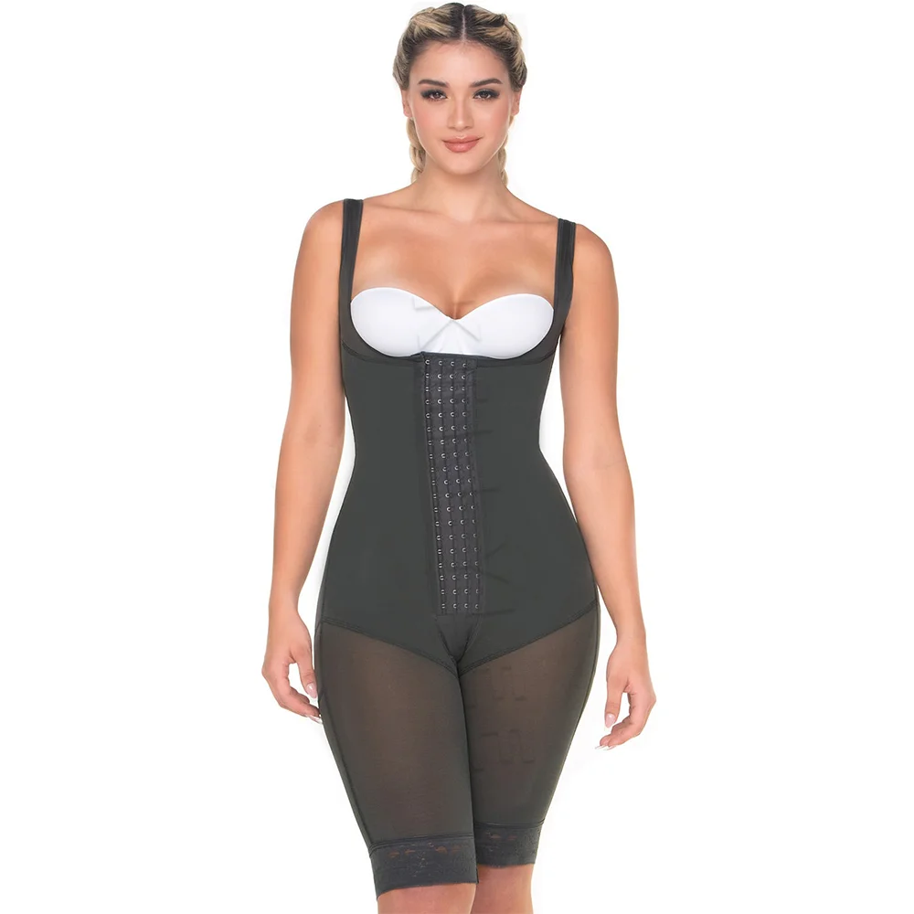 

Colombian Fajas shapewear women corset Knee Body Shaper for Women Open Bust with Front Closure Liposuction Postsurgical