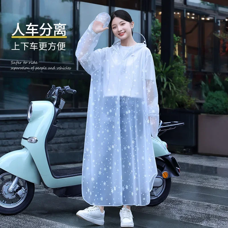 Raincoat Electric Vehicle Single Double Person Long Rainproof Riding Rainwear Poncho Women\'s Motorcycle Bicycle Poncho Jacket