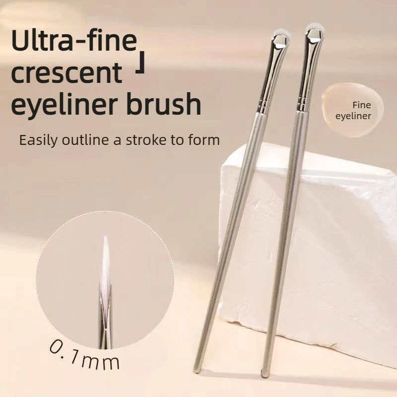 1pc Curved Eye Liner Make Up Brushes Precision Eyeliner Makeup Brush Eyelid aegyo sal Sharp Thin Small Eye cosmetic tools