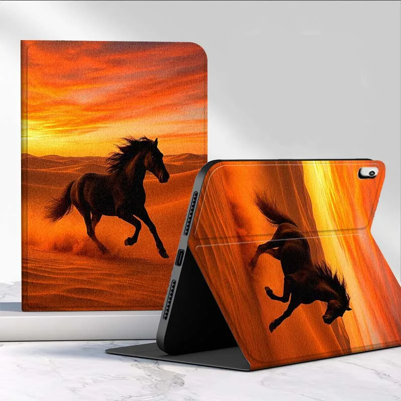 

Sunset Running Horse For Huawei MediaPad MatePad Pro Air 12 X T5 T10S M6 M5 C5e SE 11 11.5 10.4 Inch Tablet Case