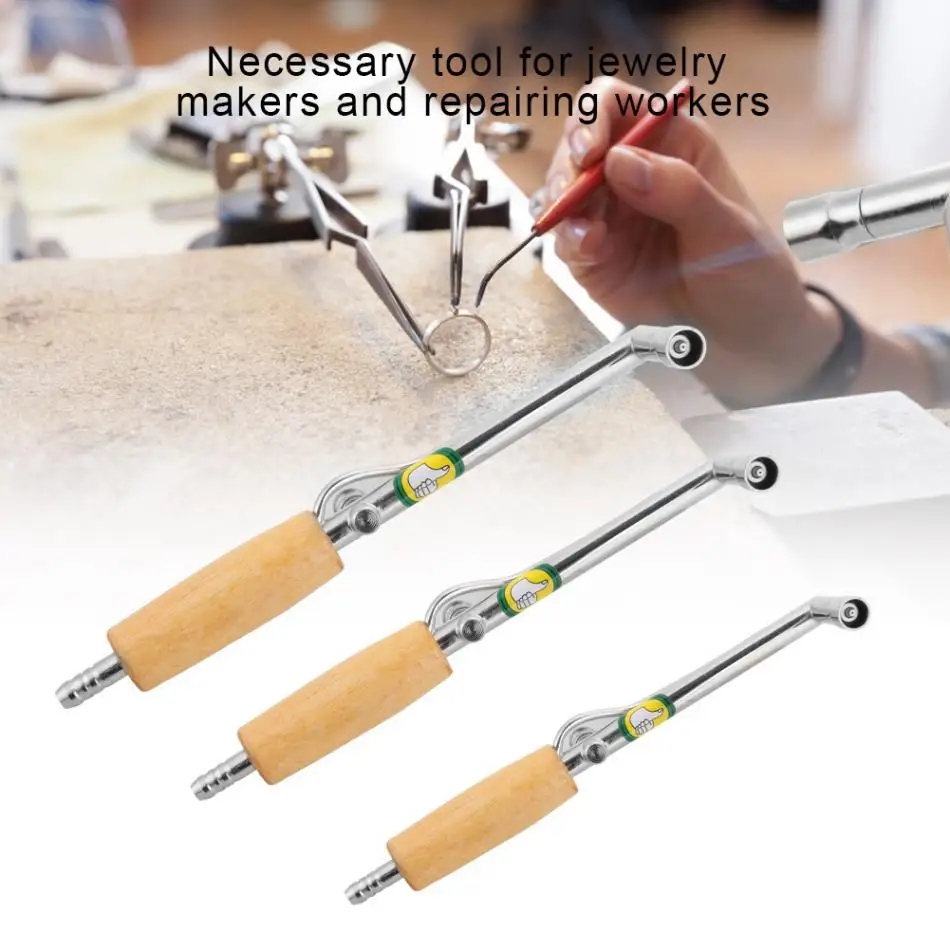 Welding Torch Solder with Wood Handle Adjustable Flame Gas Jewelry Making Tools & Equipments