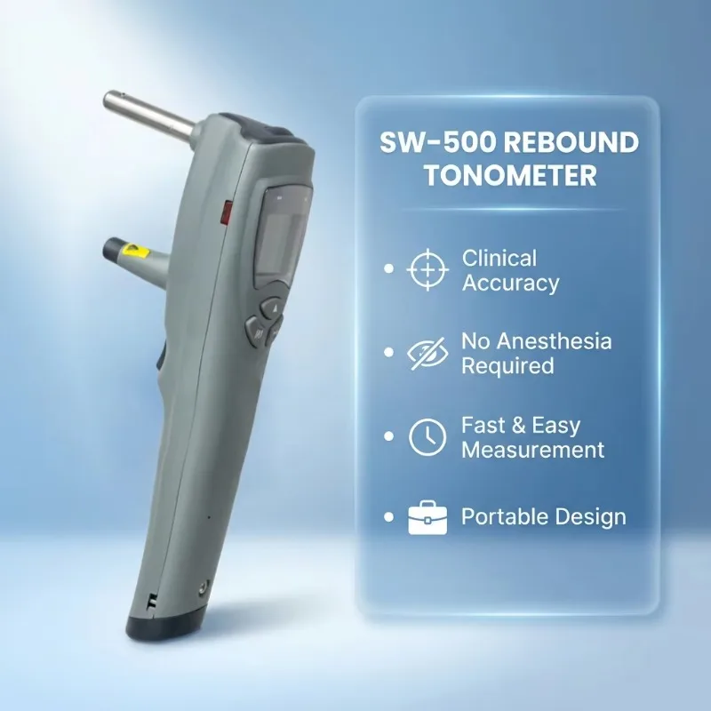 Portable Non-Contact Rebound Tonometer with Wireless Printer, 100pcs Probes & IOP Measurement