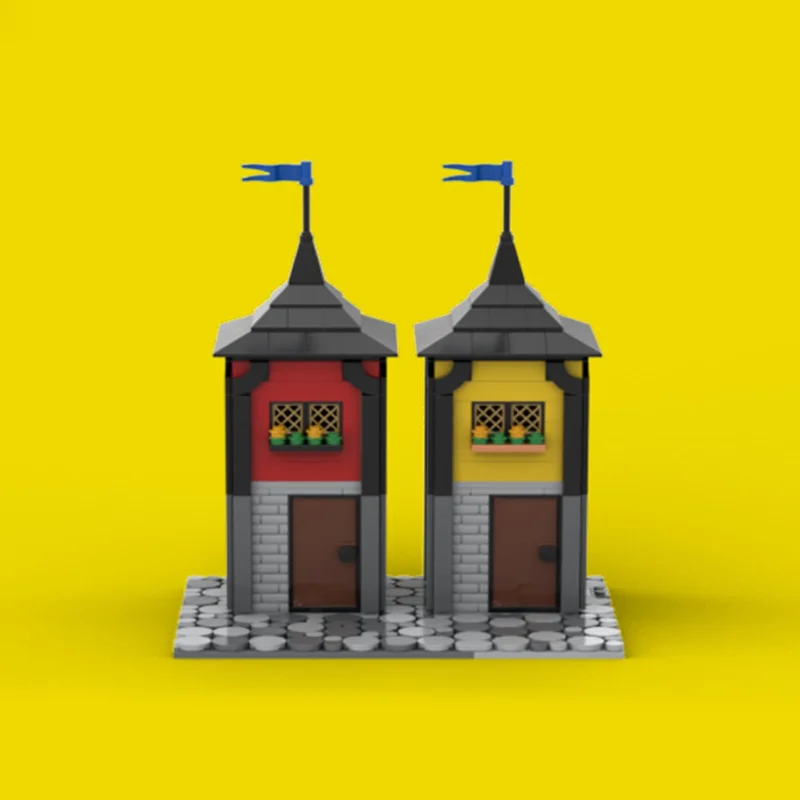 706pcs MOC Medieval Street Castleed Model Building blocks Architecture Assemble DIY Christmas gift Education Kids toys Birthday