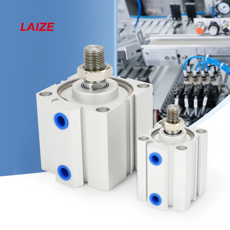 LAIZE SDA-B Compact Air Cylinder Bore20/25/32/40/50/63 Double Acting SMC TYPE